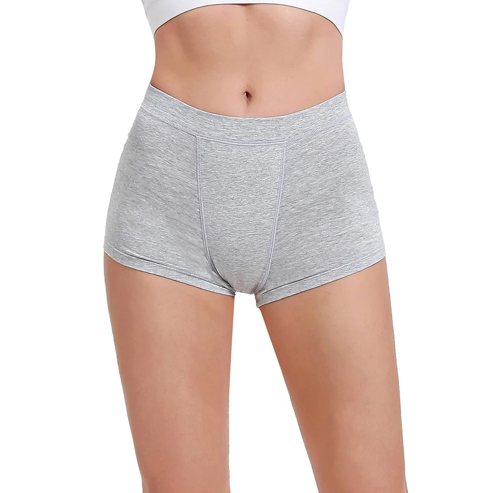 Boxers tendance en coton, shorty pour menstruation