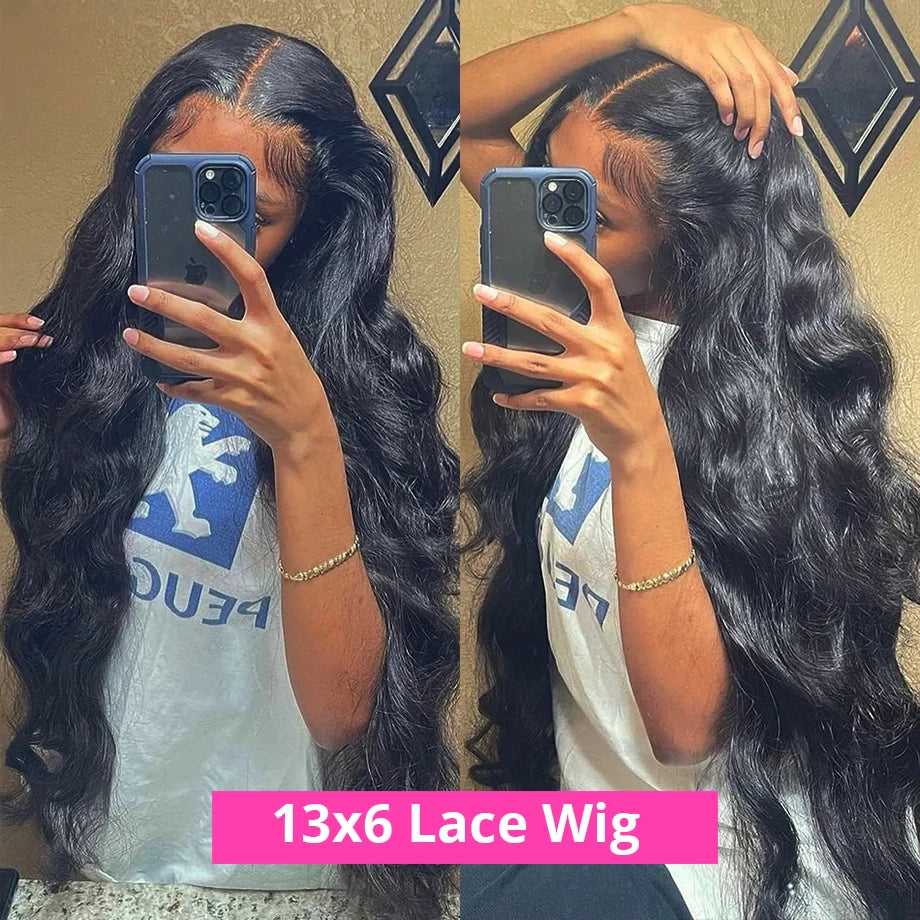 Body Wave Curly Wigs Human Hair