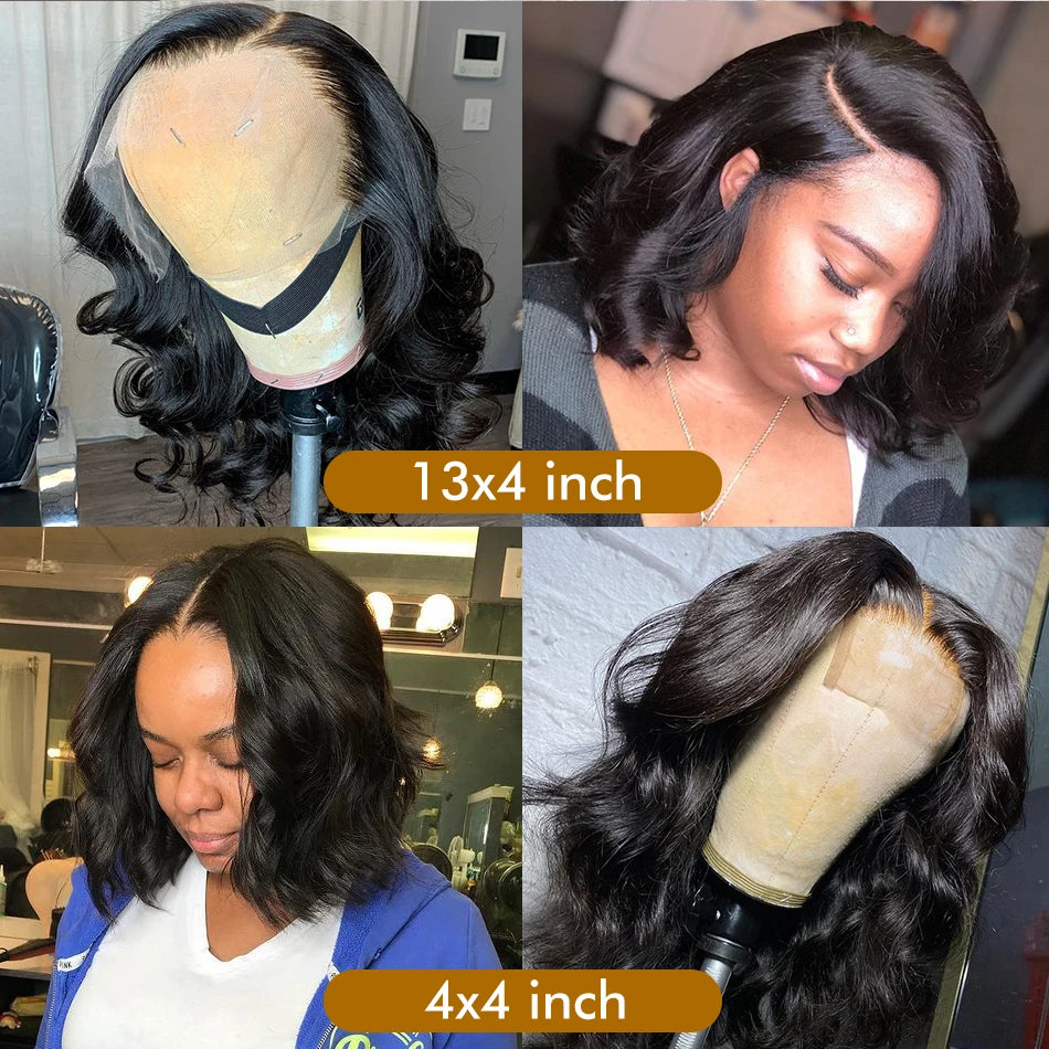 Body Wave Bob Wig Brazilian Human Hair